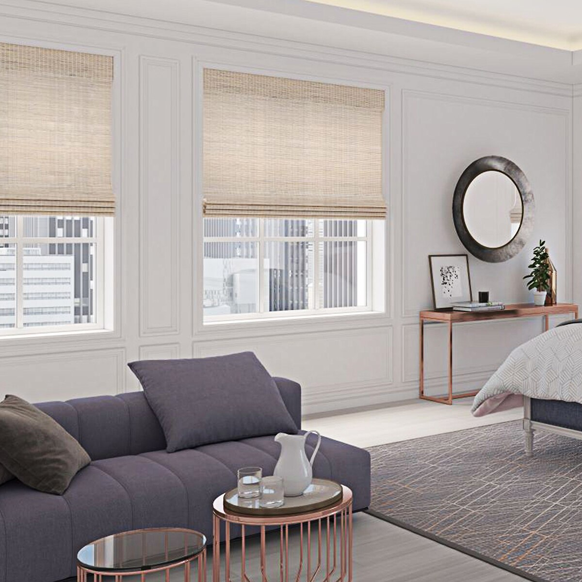 Levolor: Motorized Natural Shades